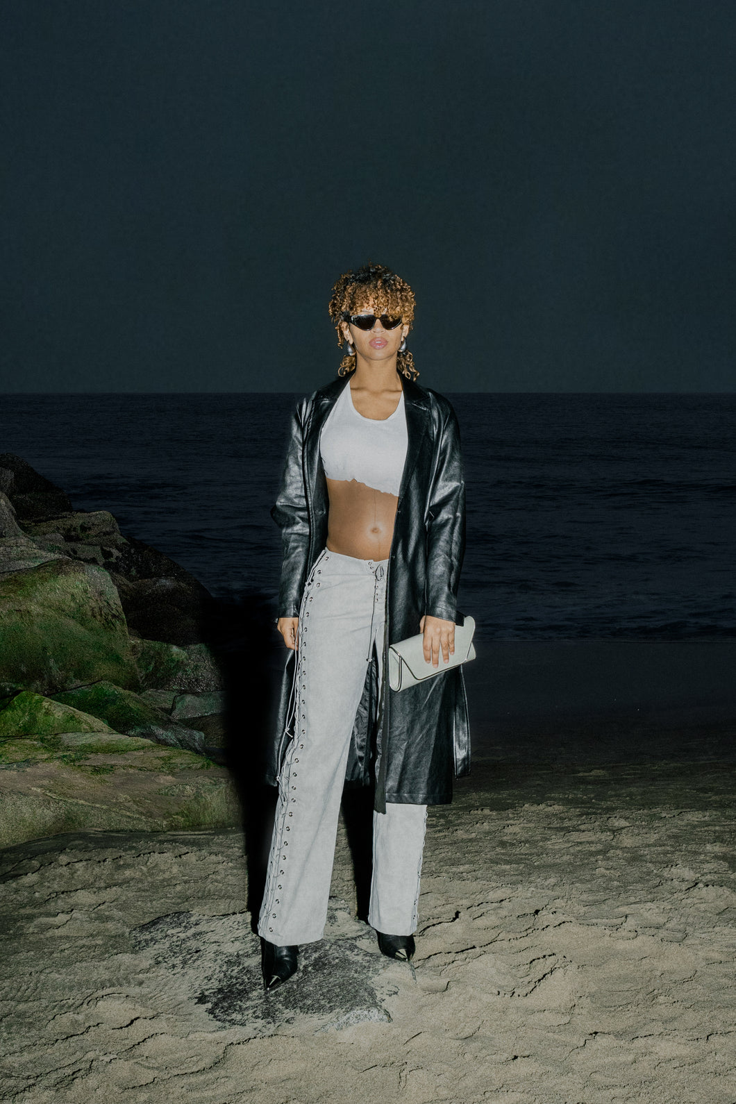 Alessia Waist Leather Pant