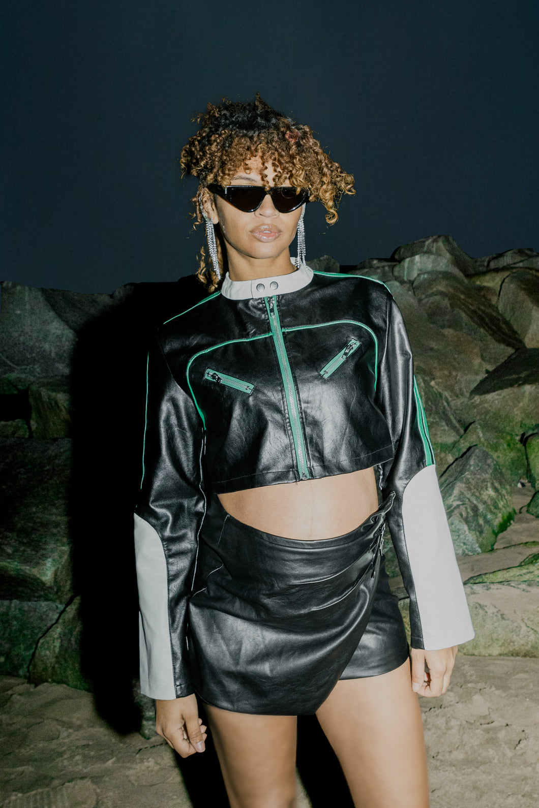 Xea Mini Leather Skirt